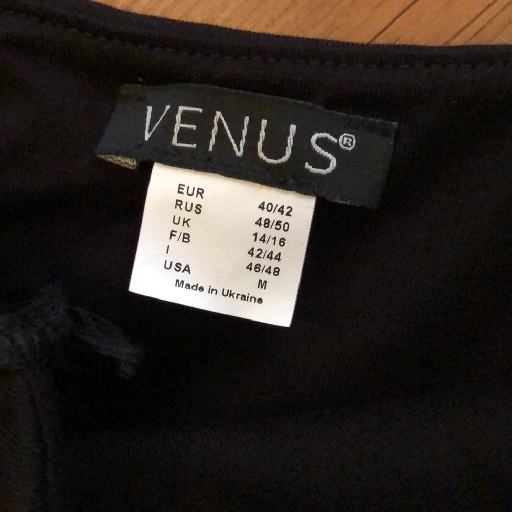 VENUS One-Shoulder Maxi Dress in Black and Taupe - Picture 4 of 6